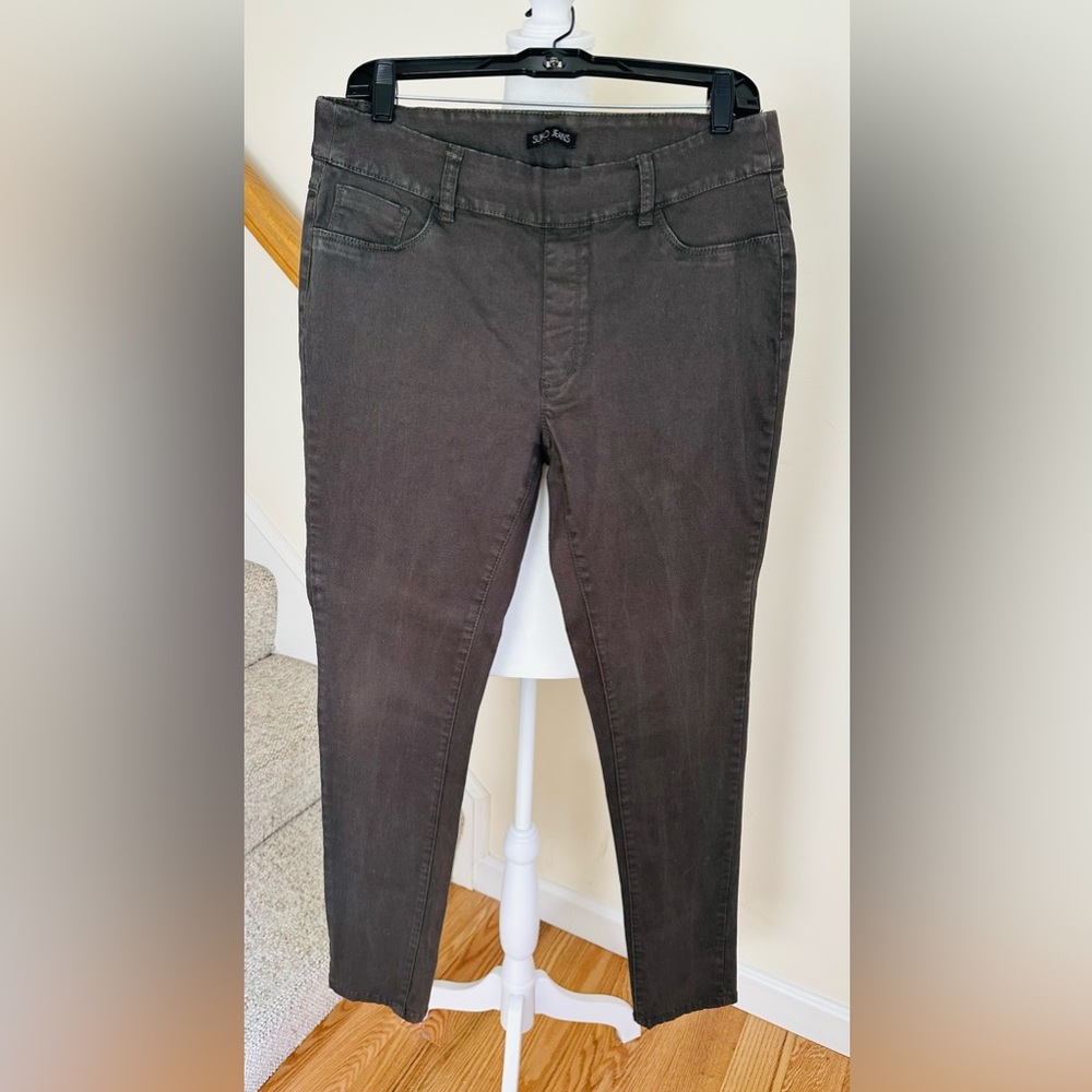 Suko Jeans brown or dark khaki, stretch jeans. Size 12.